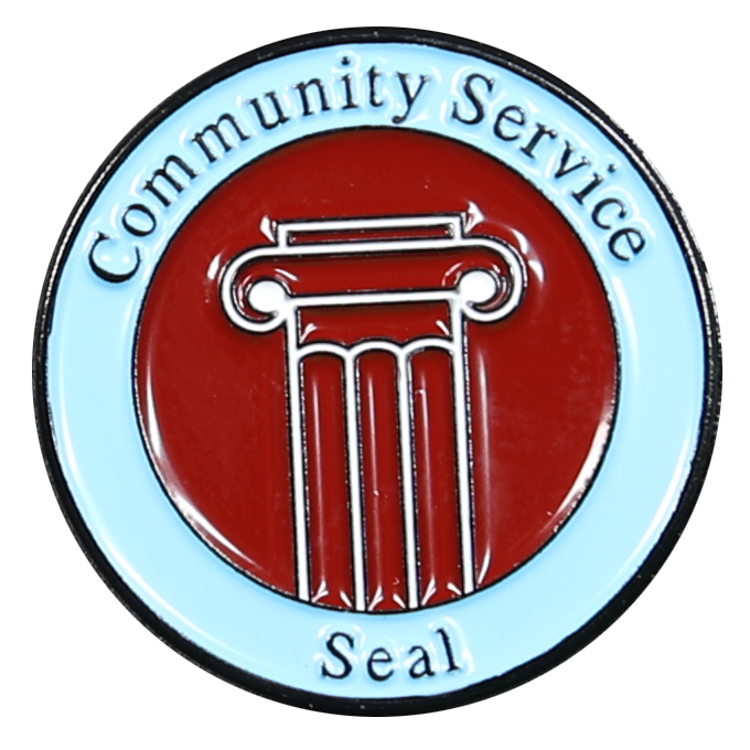 Community Service Seal Pin